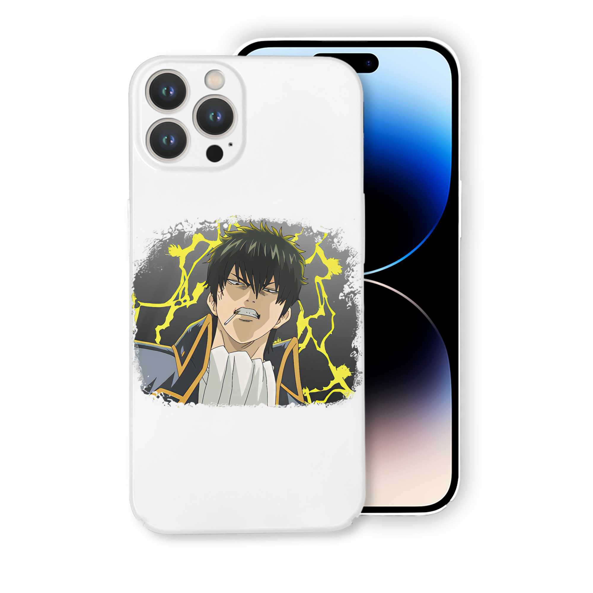 （画像用） ぎんたま 坂田銀時（さかたぎんとき） 神楽 志村新八（しむら しんぱち） GINTAMA Sakata Gintoki Kagura Shimura Shinpachi 【iPhone 14シリーズ対応】ハードケース